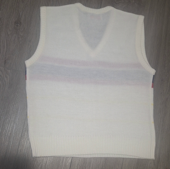 Vintage Slazenger Sweater Vest Pullover Vneck Unisex Mens Size Small Acrylic - Picture 5 of 6
